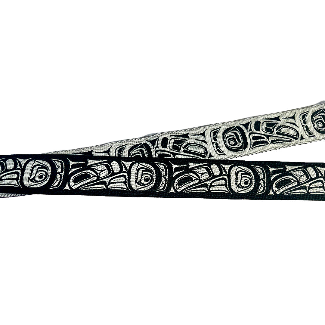 1" Tlingit Formline Trim - Black & Silver