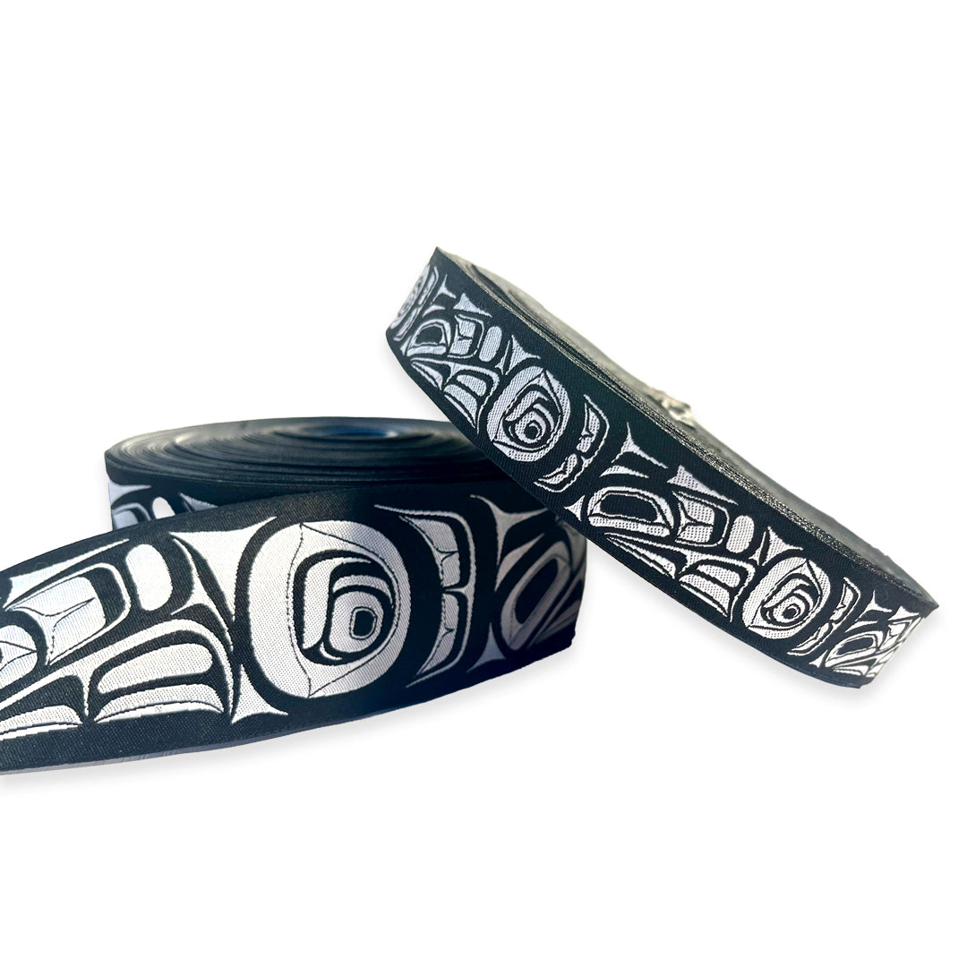 2" Tlingit Formline Trim - Black & Silver